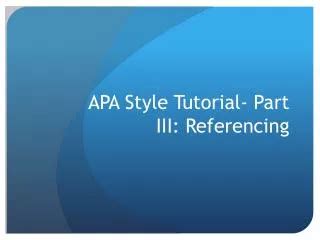 Image result for APA Tutorial