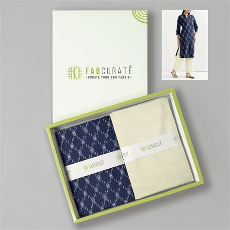 Traditional Unstitched Ikkat Kurta Pyjama Set For Men And Women – Fabcurate