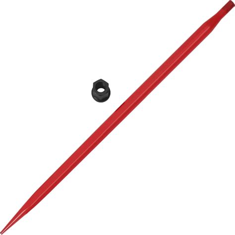 49" Red Coated Bale Forks Bale Spear 3000 lbs Capacity Hay Spear,Hay ...