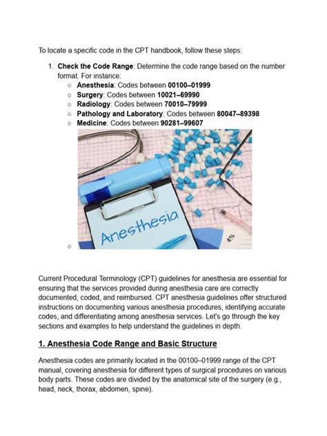 Image result for How to Code Anesthesia