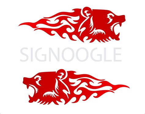 SIGNOOGLE Fox Vector Animal Graphics 3D Sticker for Car Dent and Bike ...