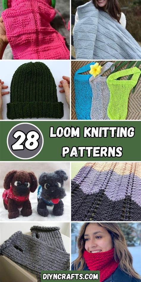 Loom Knitting Machine Patterns 的图像结果