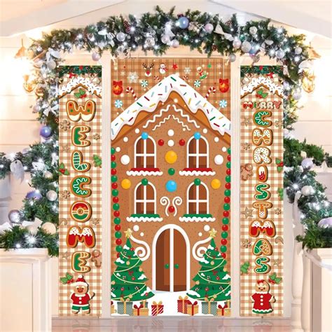 102 Easy Gingerbread House Door Classroom Ideas: DIY & 3D Decorations ...