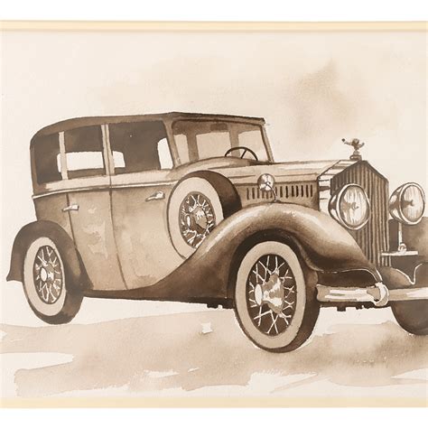 Vahaan Collection Wall Painting - Old Rolls-Royce Phantom III