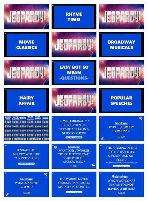 jeopardy powerpoint template - jeopardy template download - FBZDK