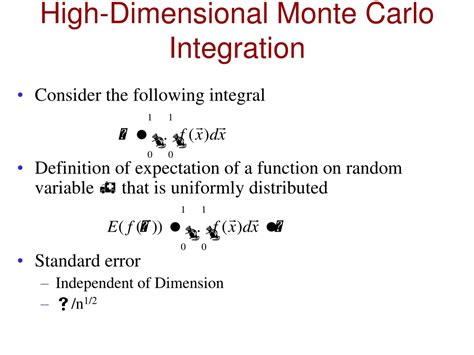 PPT - Comprehensive Analysis of Monte Carlo Integration Techniques ...