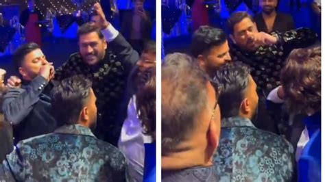 MS Dhoni goes wild at Sakshi Pant's wedding, pulls off burraaahh move ...
