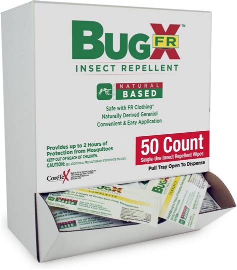 Amazon.com: CoreTex Bug X FR DEET-Free Insect Repellent Wipes - Pack of ...