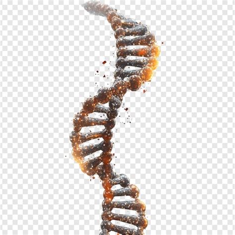 Disintegrating dna helix a 3d render of genetic code deconstruction ...