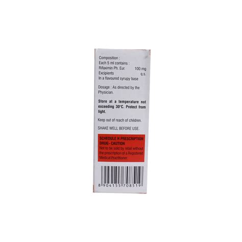 Rifaximax 100mg Suspension | Uses, Side Effects, Price | Apollo Pharmacy