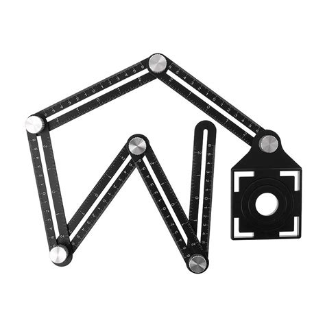 Buy 6 Folding Ruler Tile Hole Positioning Multi Template Angle Rulers W ...