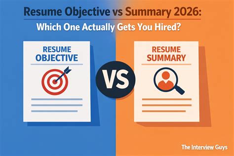 Resume Objective vs Summary 2026: Which One Actually Gets You Hired ...