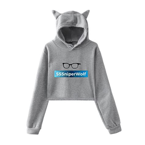 Sssniperwolf Merch For Girls Cat Ear Crop Top Hoodie Youth | Desertcart ...