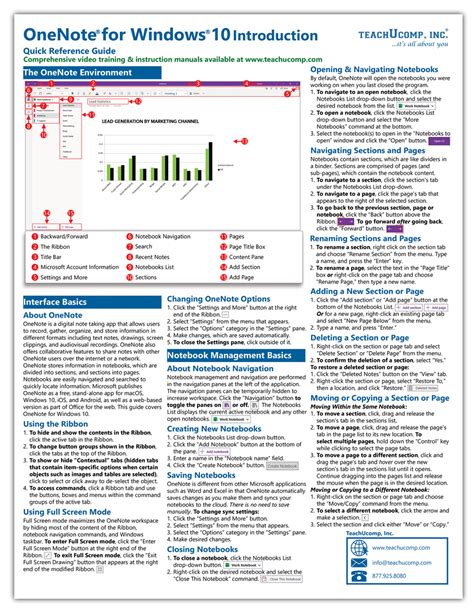 Image result for OneNote Quick Start Guide