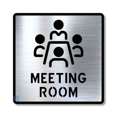 Meeting Room Sign Board – Acrylic & Silver Brass Sheet – Imagine Art ...