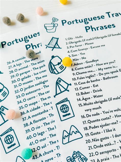 Free PDF Portuguese Travel Phrases for Kids - Mini Travellers - Family ...