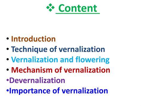 Vernalization | PPTX
