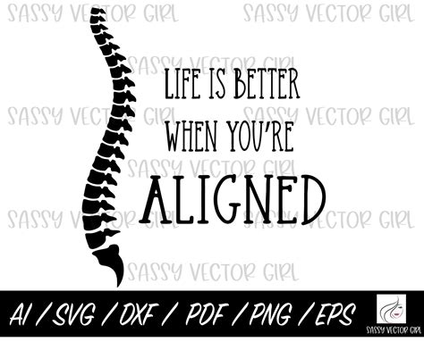 Life Is Better If You're Aligned svg, Chiropractor svg, Chiropractor png, Chiropractic Design ...