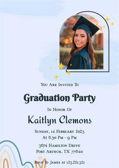 Image result for Invitation Card Sample for Graduation