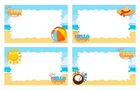 Creative Summer Name Badges for Teachers