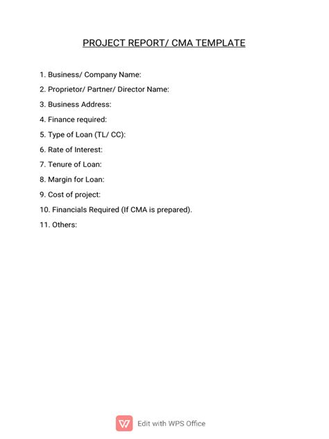 Image result for Project Report Writing Template