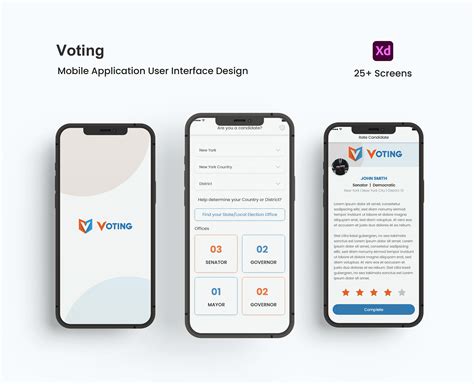 Voting App UI Design 的图像结果