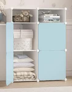 EXVITO Kids Portable Wardrobe Closet for Bedroom | Cartoon Storage ...