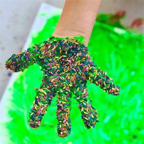 Finger Painting with Rice – A Sensory Dream - Friends Art Lab