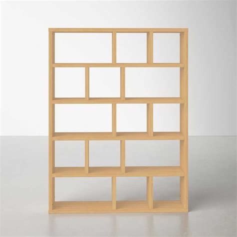 Oak Archie Geometric Bookcase – Timber Tales