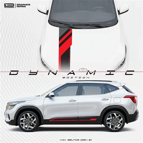 Dynamic Edition Car Graphics Kit for Kia Seltos | IDE Graphics Series ...