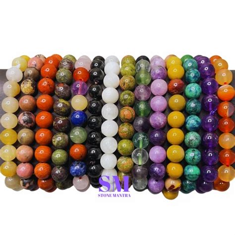 Crystal Gemstone Bracelets - Triple Protection Bracelet - Hematite ...