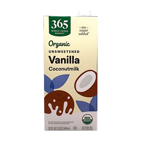 Wholefoods 365 Organic Unsweetened Vanilla Coconutmilk Shelf Stable ...