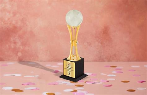 Custom World Globe Trophy | Personalised Corporate Trophy with Name & Logo