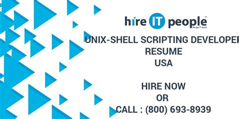 Image result for Unix Shell Scripting Model Resume