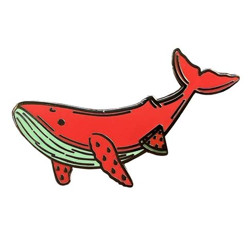 Milo the Watermelon Whale Enamel Pin – 180tide