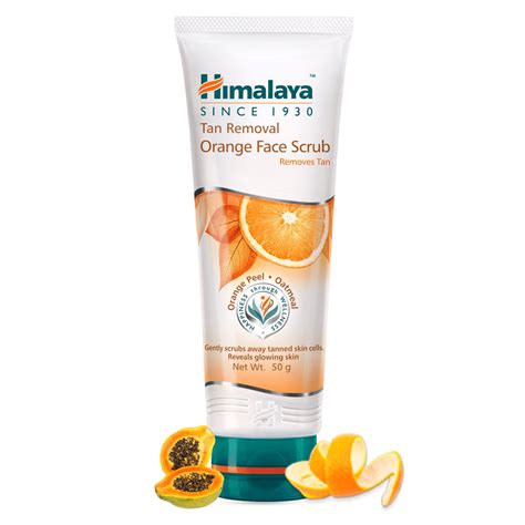 Himalaya Tan Removal Orange Face Scrub - Reveals Glowing Skin ...
