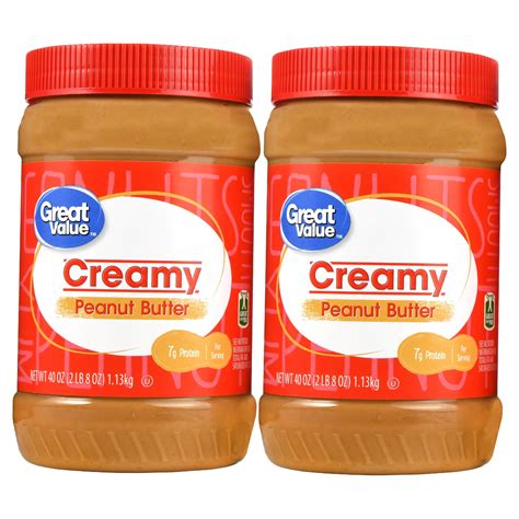 (2 Pack) Great Value Creamy Peanut Butter, 40 oz – Walmart Inventory ...