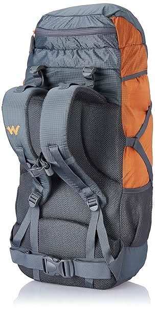 Wildcraft 45 Ltrs Grey and Orange Rucksack | Wildcraft