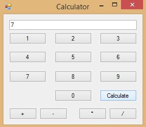 How to Create Calculator in Visual Studio 的图像结果