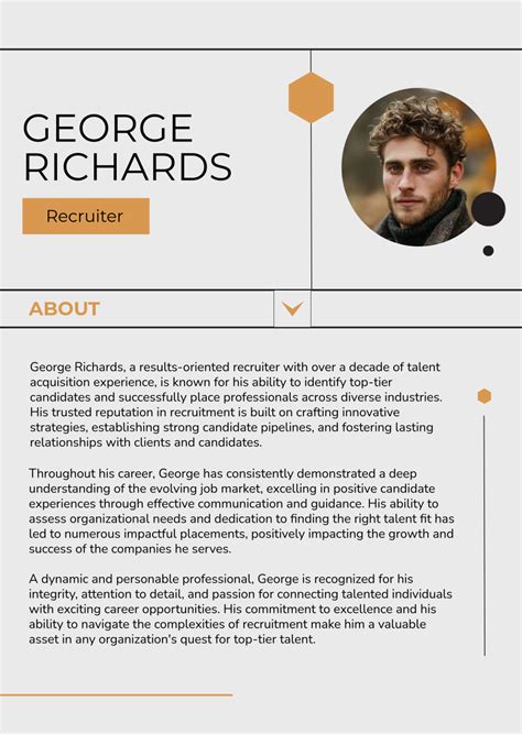 Free Professional Bio Templates to Edit Online