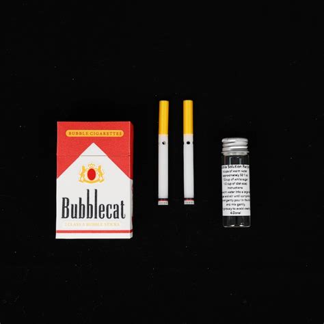Buy Funny Fake Cigarette Bubble Toy Set 3D Printed Box With Bubble ...