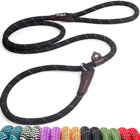Fida 6FT Long Line Thick Slip Lead Dog Leash for Training, Reflective ...