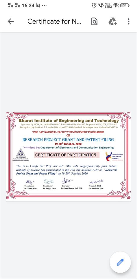 BIET | ECE Department Activities