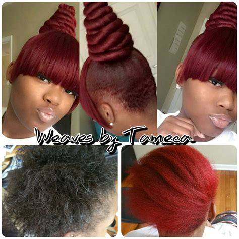 6+ Neat Black And Red Hairstyles With Buns