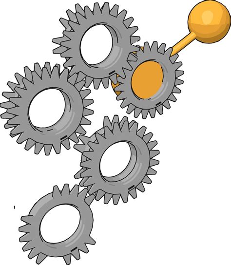 Tooth gears, illustration, vector on white background. 12265297 Vector ...