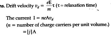 Using the concept of drift velocity of charge carriers in a conductor ...