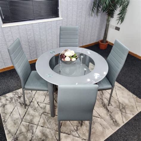 Grey Kitchen Table with Storage: Stylish and Functional Design