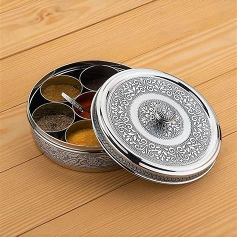 Buy ShCraft Design Stainless Steel Metal Designer Embossed Work Heavy ...