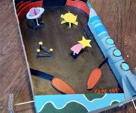 Space Pinball Machine (cardboard) : 10 Steps - Instructables