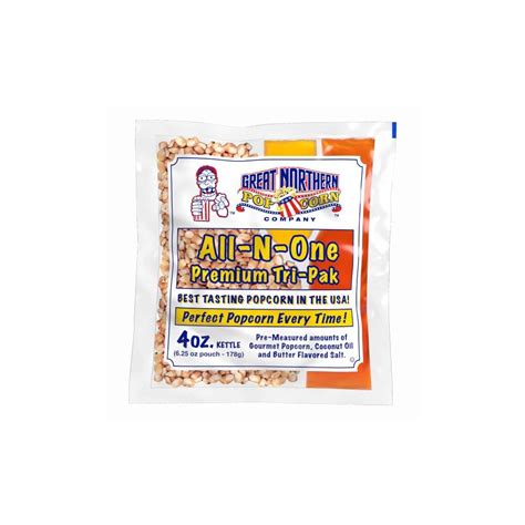 GreatNorthernPopcornCompany 4oz Popcorn 40-Pack - All-in-One Packs with ...
